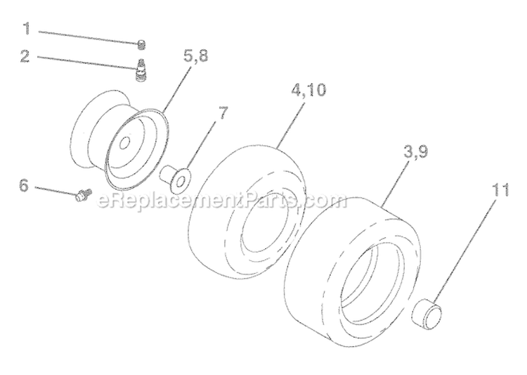 Page G Diagram and Parts List for WE12542A  Weed Eater Lawn Tractor